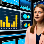 The Data-Driven Event Manager**
    "A professional female event manager stands in front of a large, interactive digital dashboard, displaying complex, colorful data visualizations: real-time analytics graphs, predictive sales charts, and visitor behavior patterns. Her expression is focused and confident, symbolizing precision and control. In the background, a vibrant, modern event (e.g., a bustling conference or a well-organized concert) is subtly visible, representing the successful outcome of data-driven planning. The overall style is futuristic and clean, highlighting the transformation from intuition to data strategy. High-resolution, professional photography."

2.  **Prompt for