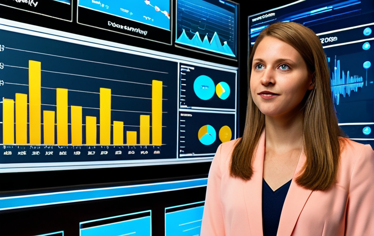 The Data-Driven Event Manager**
    "A professional female event manager stands in front of a large, interactive digital dashboard, displaying complex, colorful data visualizations: real-time analytics graphs, predictive sales charts, and visitor behavior patterns. Her expression is focused and confident, symbolizing precision and control. In the background, a vibrant, modern event (e.g., a bustling conference or a well-organized concert) is subtly visible, representing the successful outcome of data-driven planning. The overall style is futuristic and clean, highlighting the transformation from intuition to data strategy. High-resolution, professional photography."

2.  **Prompt for