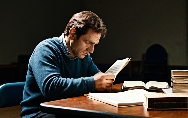 현존 기반 공연 접근법에서의 감정적 연결 - The Actor's Preparation**

"A serious actor, fully clothed in casual but professional attire, studyi...