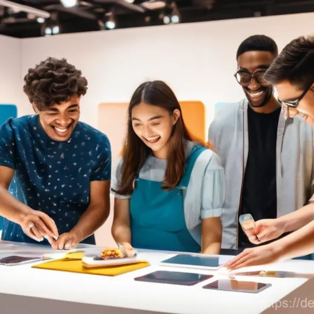 현존 기반 공연 접근법에서의 브랜드 구축 - 0":

**Prompt 1: Immersive Pop-Up Experience**

A vibrant and modern experiential pop-up store, bust...